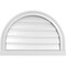 Ekena Millwork Round Top Surface Mount PVC Gable Vent: Functional, w/ 2"W x 2"P Brickmould Sill Frame, 26"W x 18"H GVPRT26X1803SF - alternate 1
